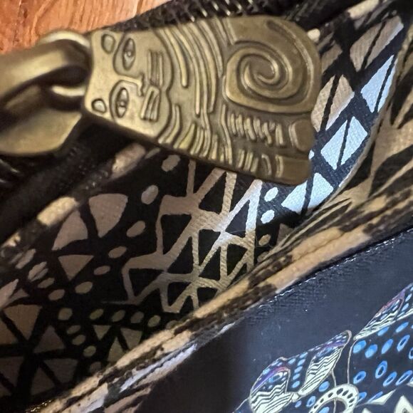 LAUREL BURCH Cat Kitten Egyptian Turquoise Crossbody Purse NWT - Picture 8 of 11